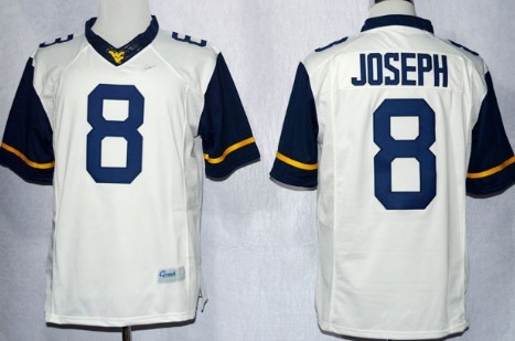 Men's None White 2013 authentic Karl Joseph #8 alternate jersey Jersey