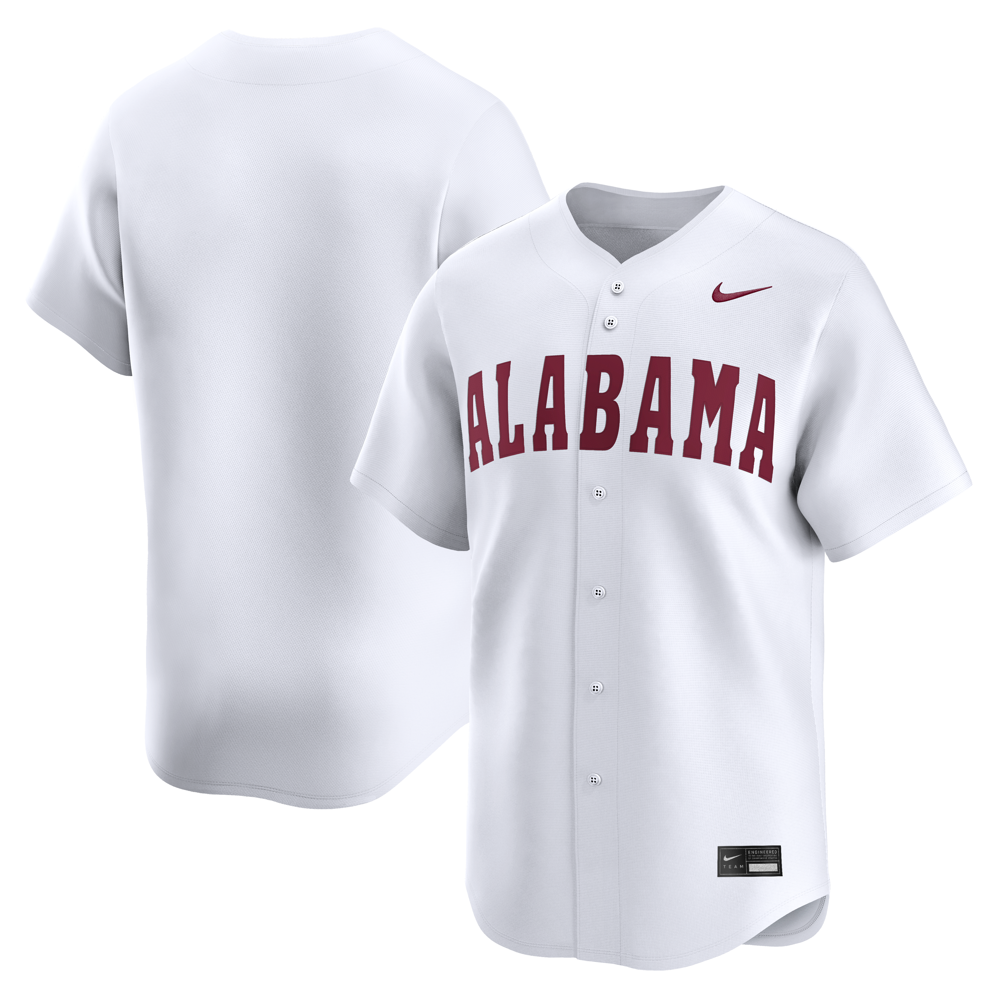 [NJP] Alabama Crimson Tide Alternate Limited Baseball Jersey - White