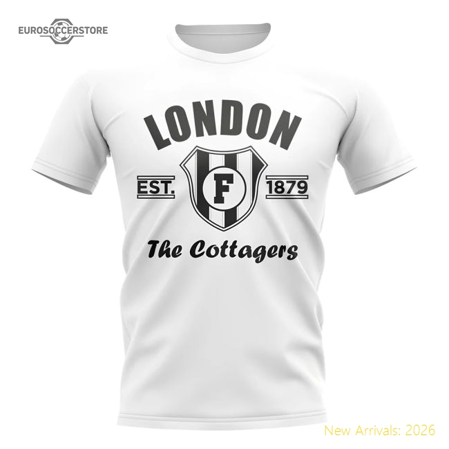 High-Quality Top-Grade Football T-Shirt White Fulham Established