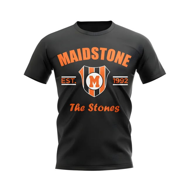 Maidstone Established Football T-Shirt (Black) | Match Day | Must-Have