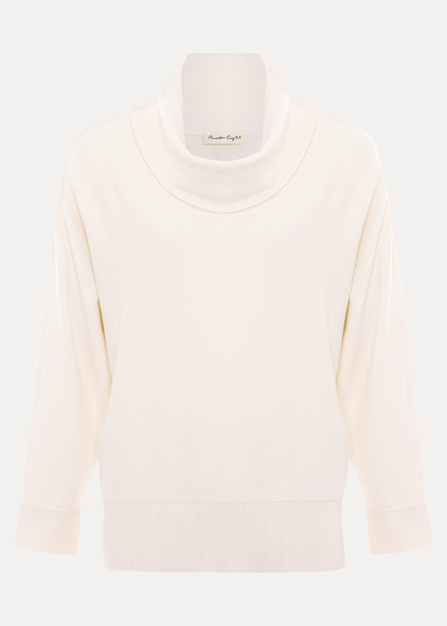Rosalie Ivory Soft Cowl Neck Jumper