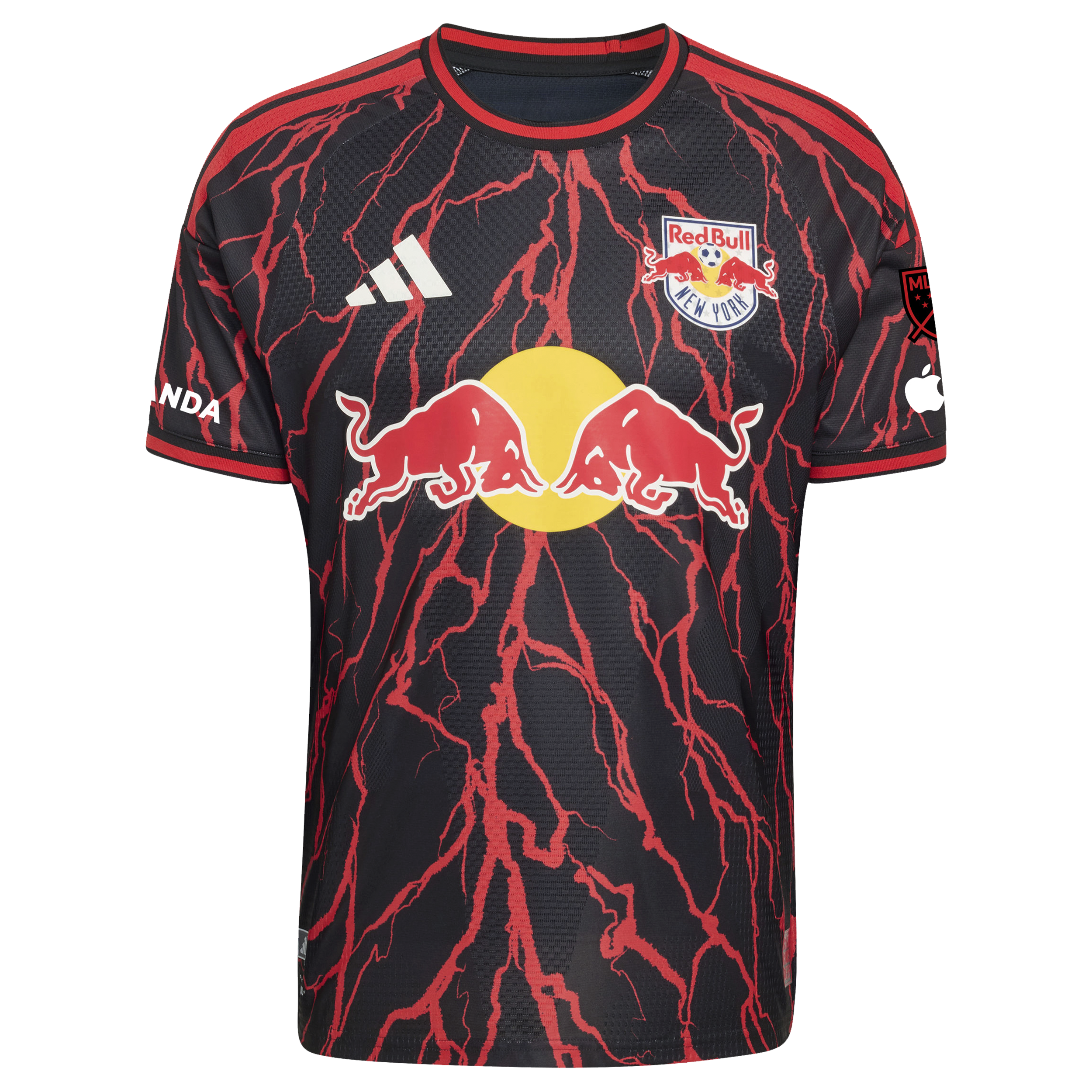[SJH] New York Red Bulls 2026 The Rooted Kit On-Field Authentic Patch Custom Jersey - Black