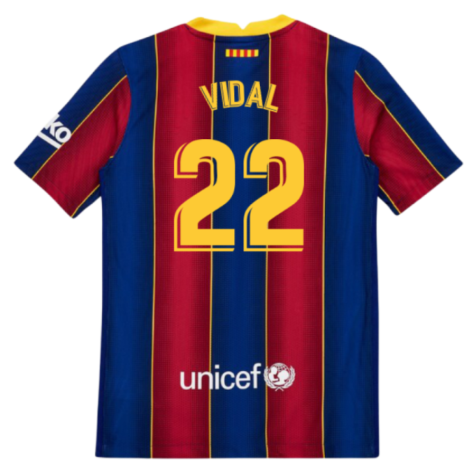 Barcelona Children 2020 Home Jersey Shirt Football Fan Game Day Apparel