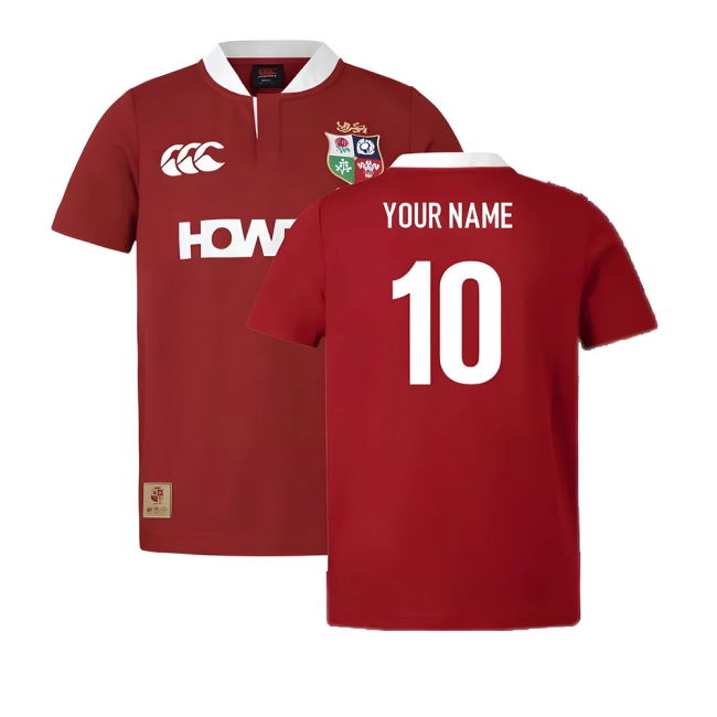 2025 British & Lions Classic SS Rugby Shirt (Your Name)