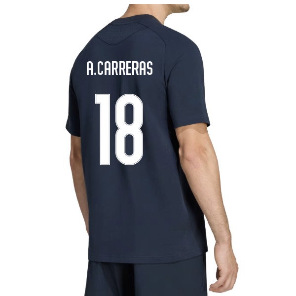 [DDJ] 2026 2027 Real Madrid Tiro Travel Tee Uniform (Navy) (A.Carreras 18)