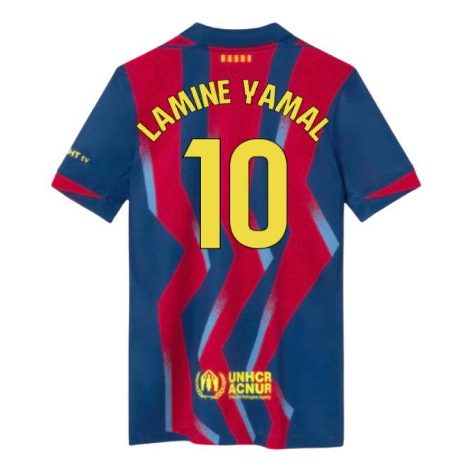 Top-Quality 2025-2026 Barcelona Fourth Shirt (Kids) (Lamine Yamal 10)