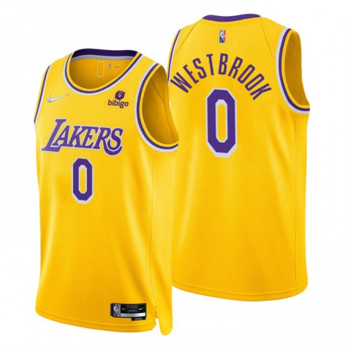 Lakers Gold Russell Westbrook #0 Nike Jersey - Budget-Friendly