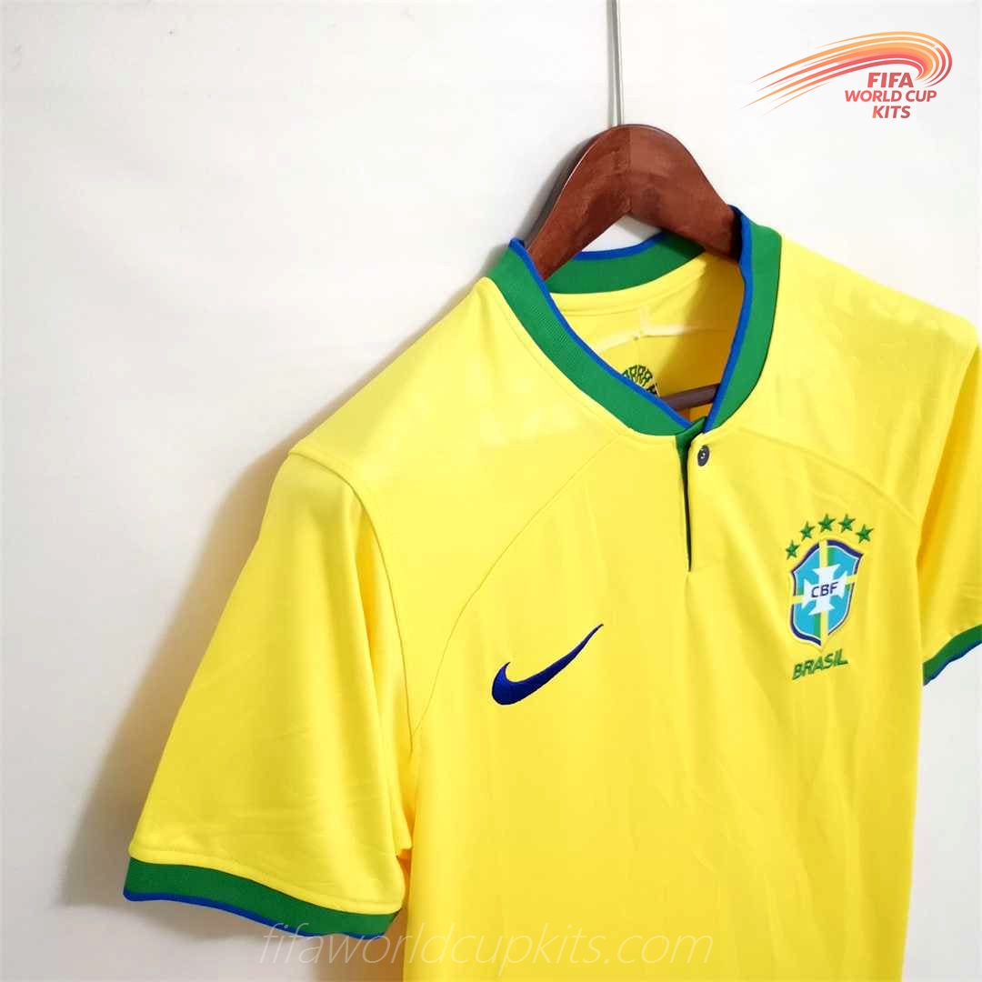 First Choice Football Jersey of Brazil season 2022 FIFA World Cup