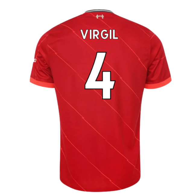 Premium-Quality Liverpool VIRGIL 4 2021 Liverpool 2021-2022 Home Li...