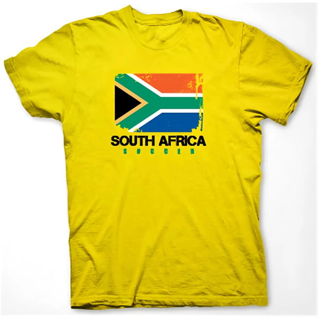 South Africa Soccer T-shirt (yellow)