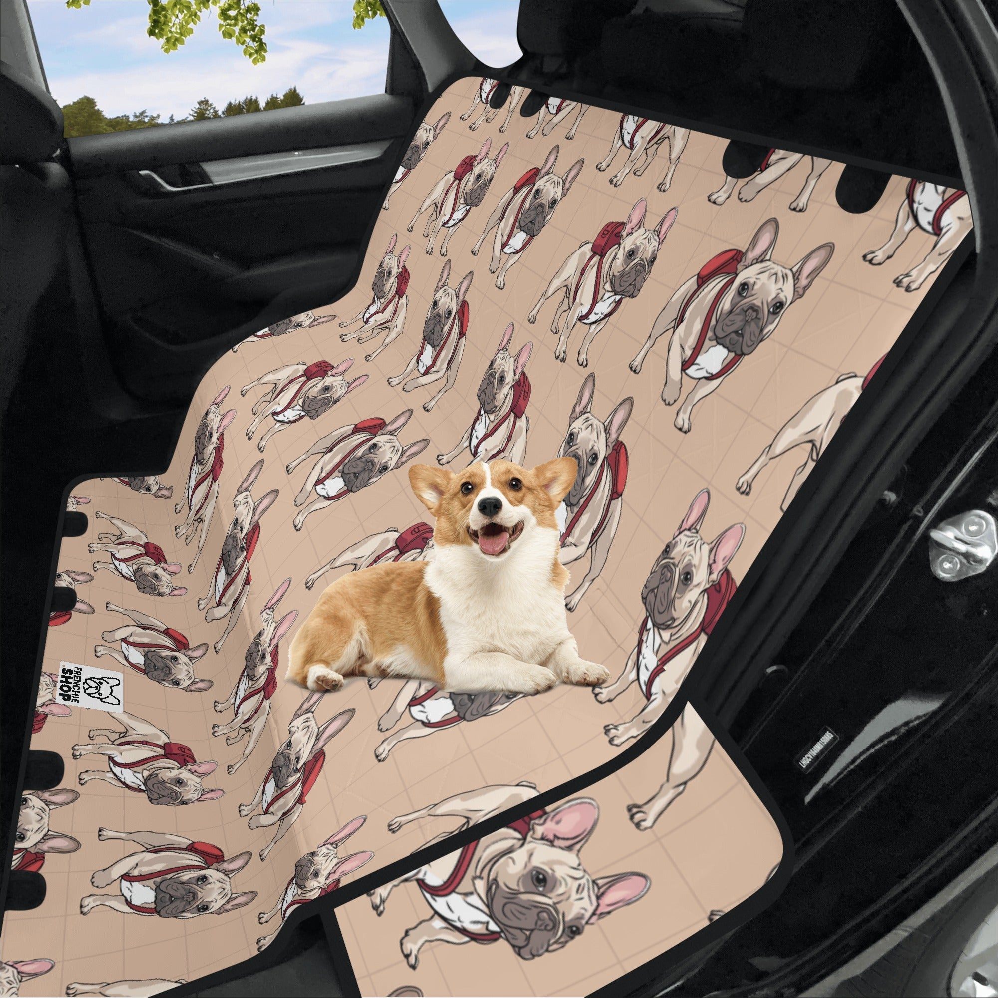 Dumpling - Car Pet Seat Covers for french bulldog