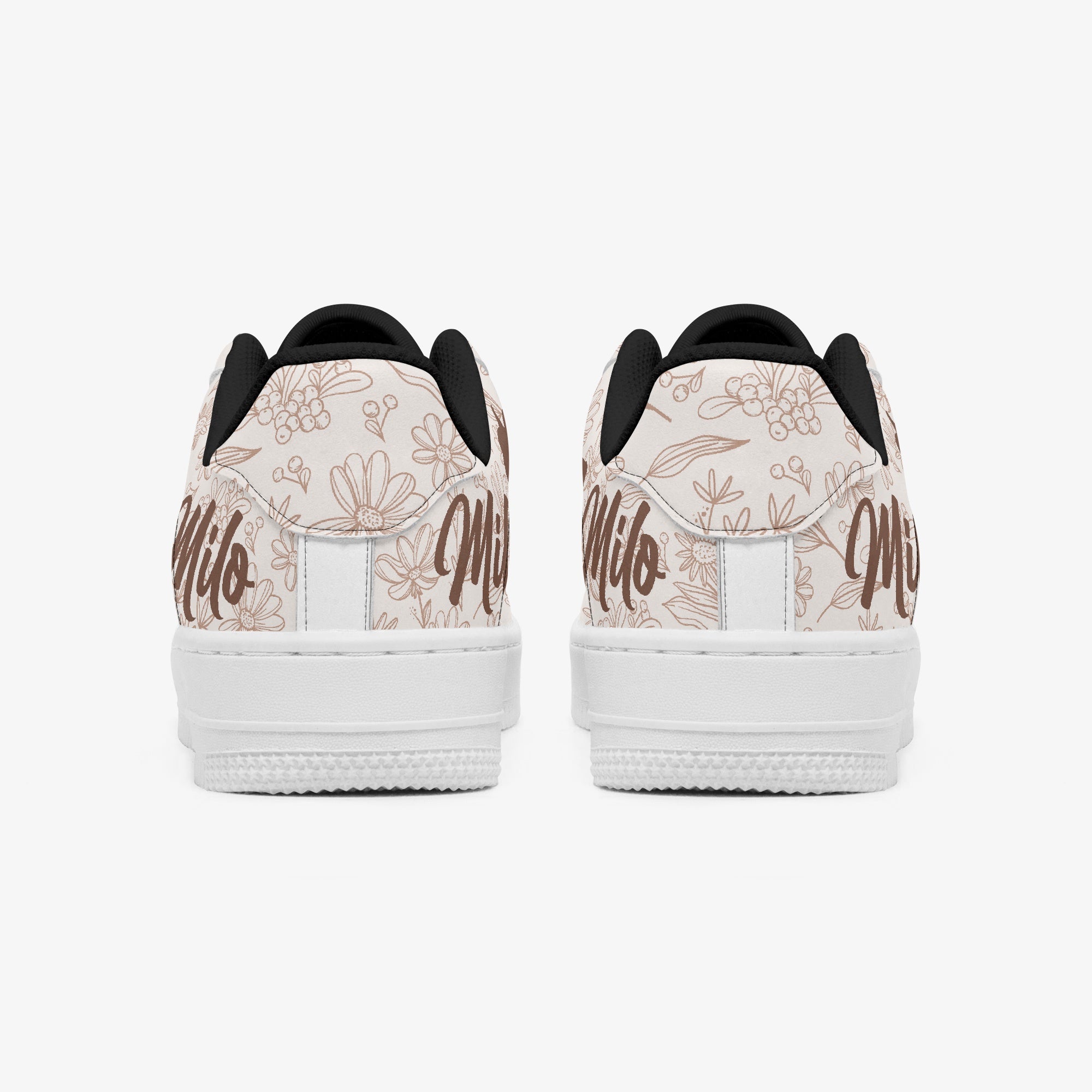 Livarot - Trendy Personalized Low-top Leather Sneakers Pet Owner Apparel