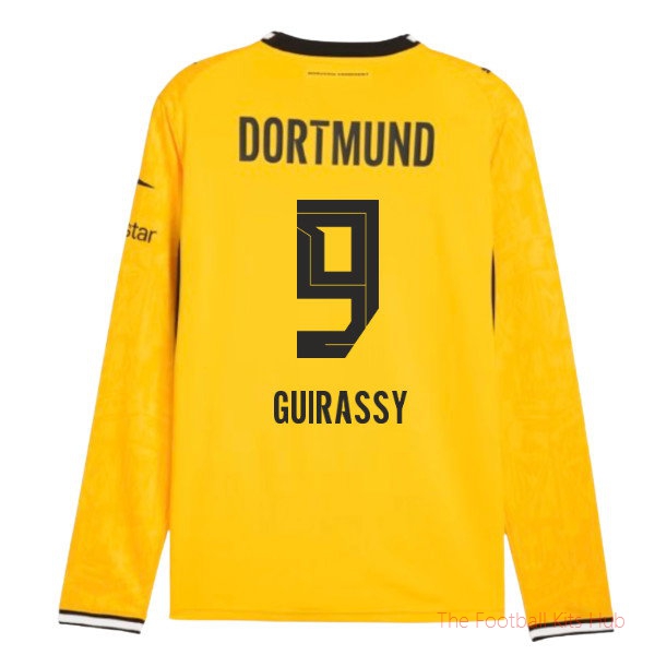 Borussia Dortmund 2026-2027 Long Sleeve Home Shirt (Guirassy 9)