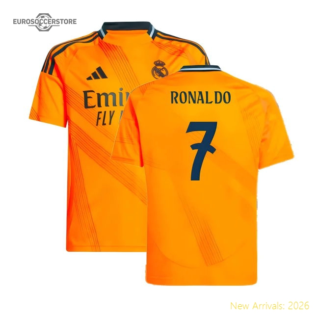 Professional-Grade 2024-2025 Real Madrid Away Shirt (Kids) (Ronaldo 7)