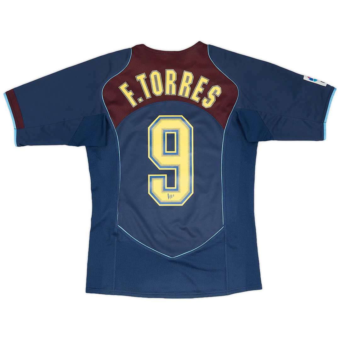 Atletico Madrid 0405 Retro Away Football Shirt 9 Torres - Official
