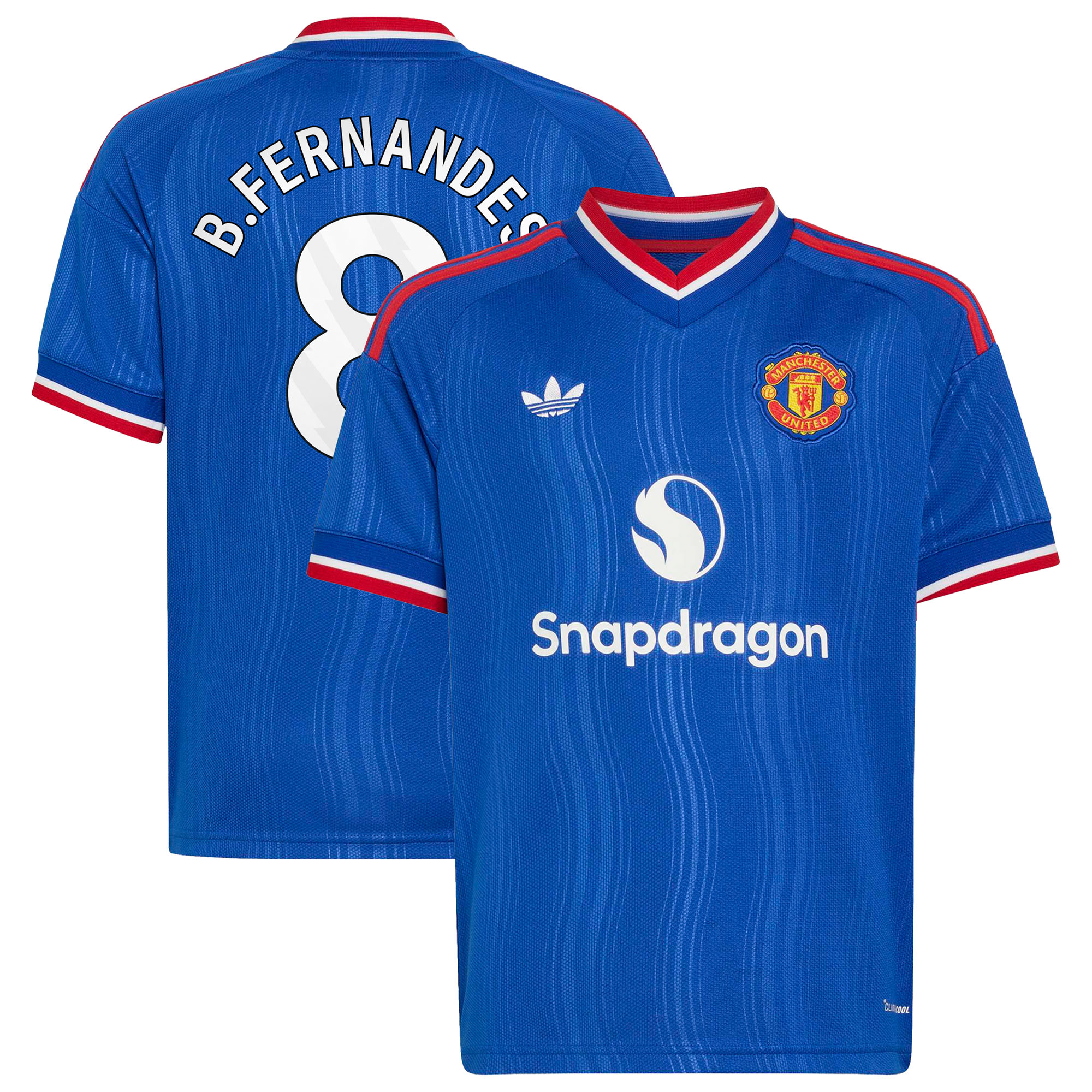 [SJH] Bruno Fernandes Manchester United Youth 2026/27 Away Replica Jersey - Royal