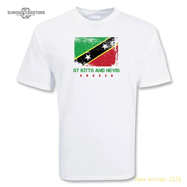 Premium St Kitts And Nevis Soccer T-shirt - Supporter Edition