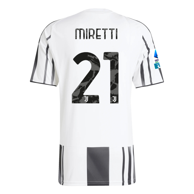 Juventus Miretti 2025-2026 Ser Home Jersey – Authentic Shirt