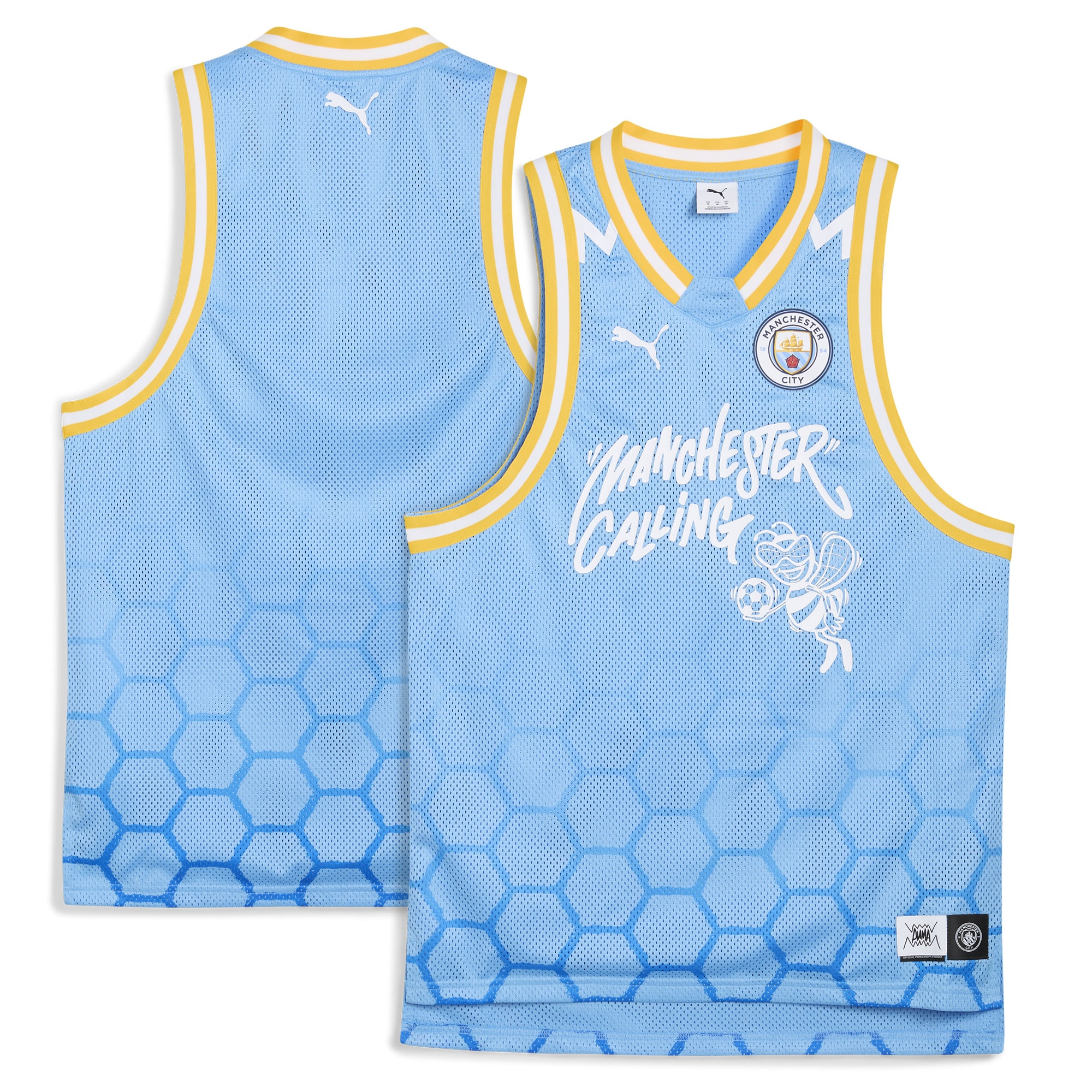 [SJH] Manchester City 2025 FIFA Club World Cup dryCELL Basketball Jersey - Light Blue