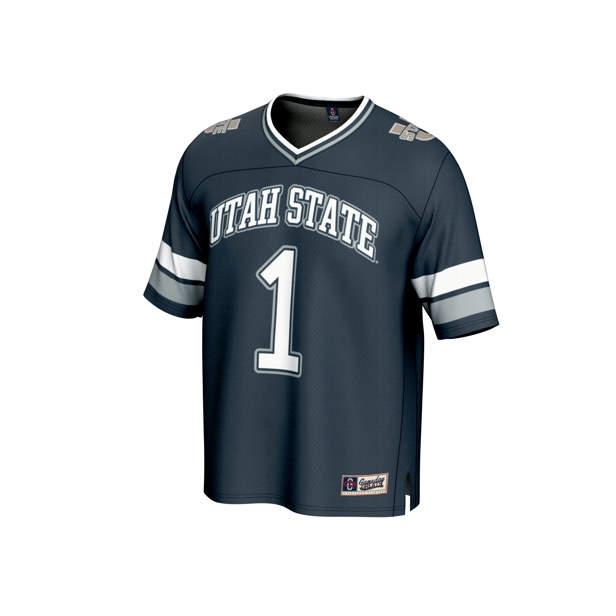Unisex #1 Navy Utah State Aggies Collegiate Football Fashion Jersey