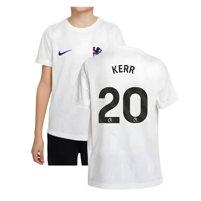 Dedicated Chelsea Chelsea Pre Match Shirt White Kids Kerr #20 Pro ...