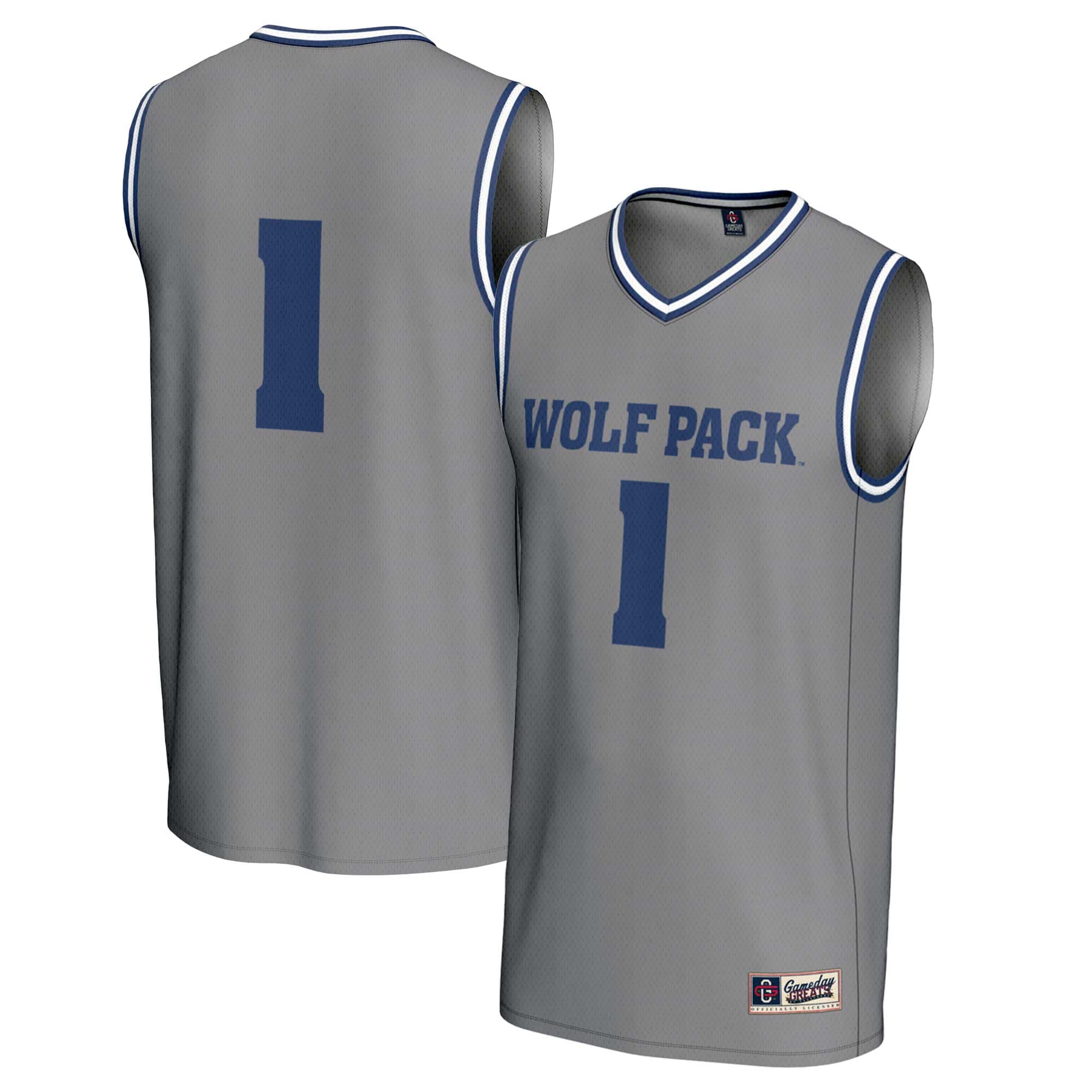 [NJP] Nevada Wolf Pack GameDay Greats Lightweight Basketball Fashion Jersey - Gray