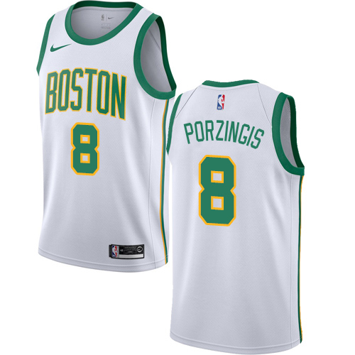 Professional Celtics NBA Swingman Jersey #8 Kristaps Porzingis 2018