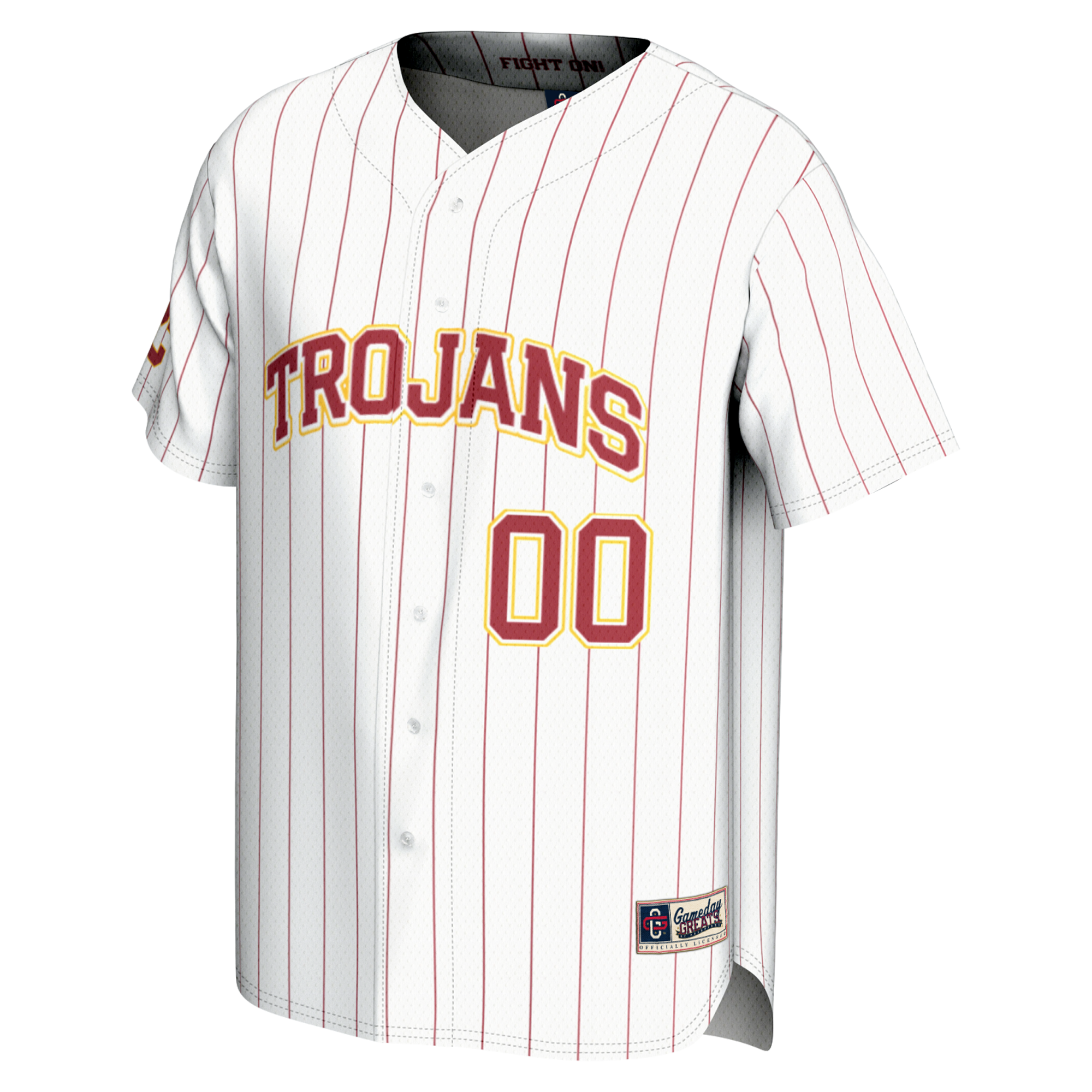 [DDG] USC Trojans GameDay Greats Youth NIL Pick-A-Player Baseball Lightweight Jersey - White