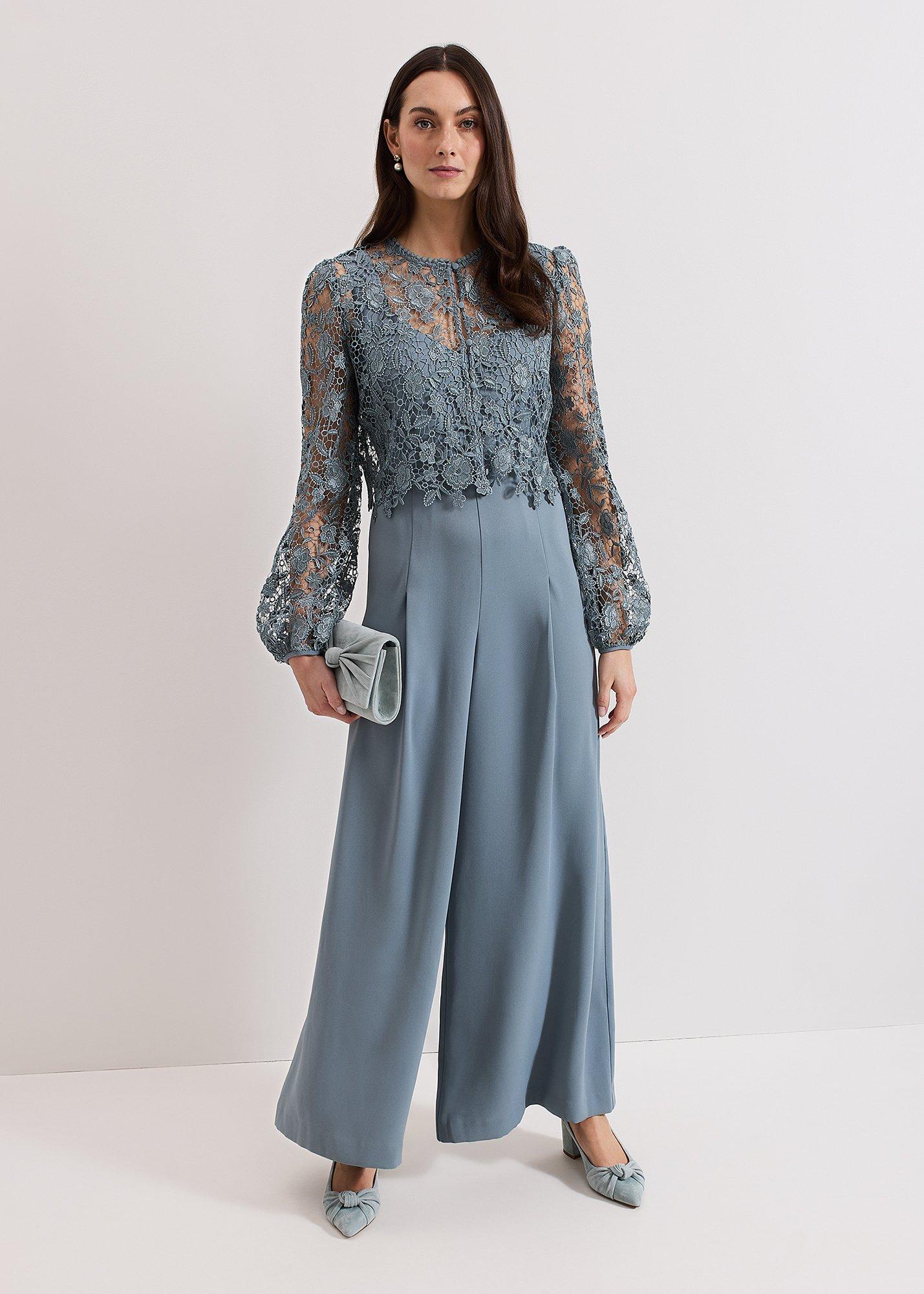 Vanessa Lace Bodice Jumpsuit