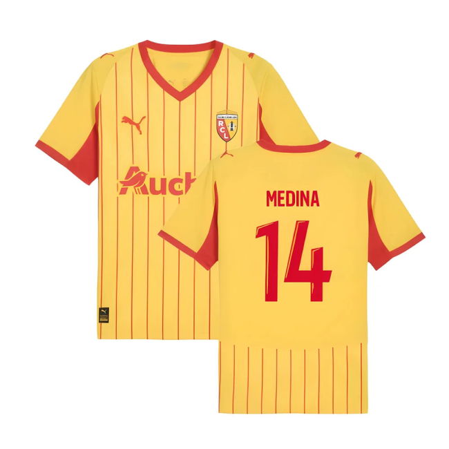 Lens Racing Lens Home Shirt Medina #14 High Performance Replica Fr...