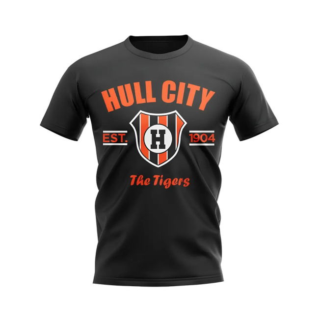 Hull City T-Shirt - Black (Adult