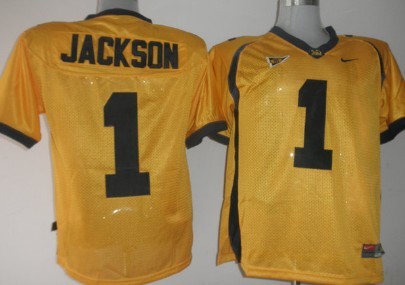 Men's None Yellow 2024 official Jackson Yellow #1 breathable Jersey
