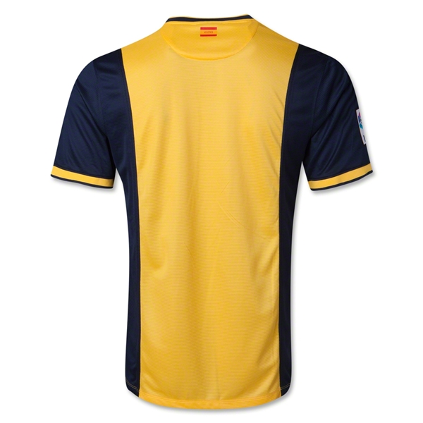 Advanced Fabric 13-14 Atletico Madrid Away Yellow ShirtPlayer Version