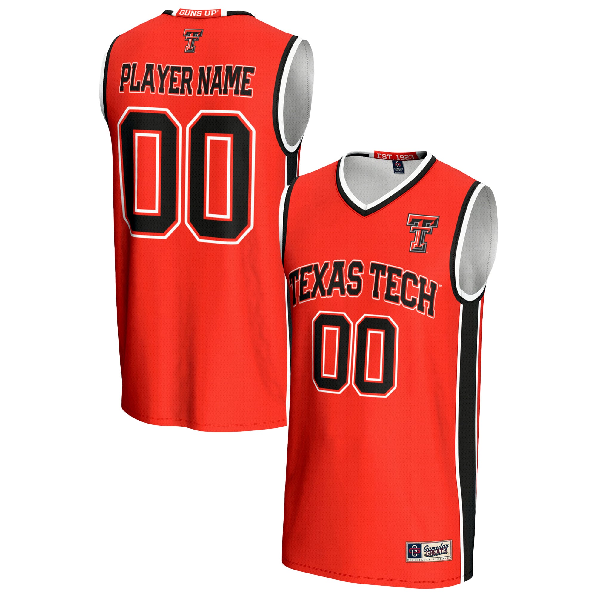 Texas Tech Red Raiders GameDay Greats Unisex NIL Pick-A-Player Lightweight Men's Basketball Jersey - Red