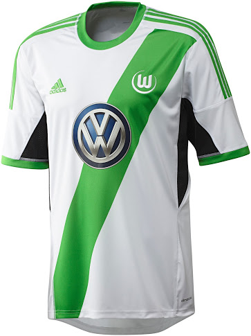 13-14 Wolfsburg Home White Soccer Jersey Shirt - Official Replica 2746