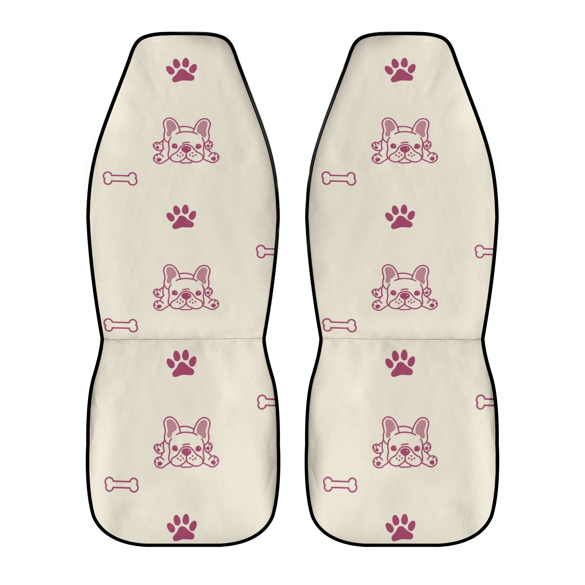 Frenchie-Fan Comfortable Melo - Car Seat Covers (2 Pcs) for Dog Owners