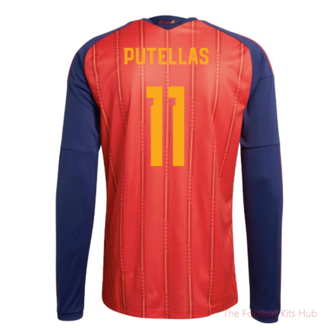 2026-2027 Spain Long Sleeve Home Shirt (Putellas 11)