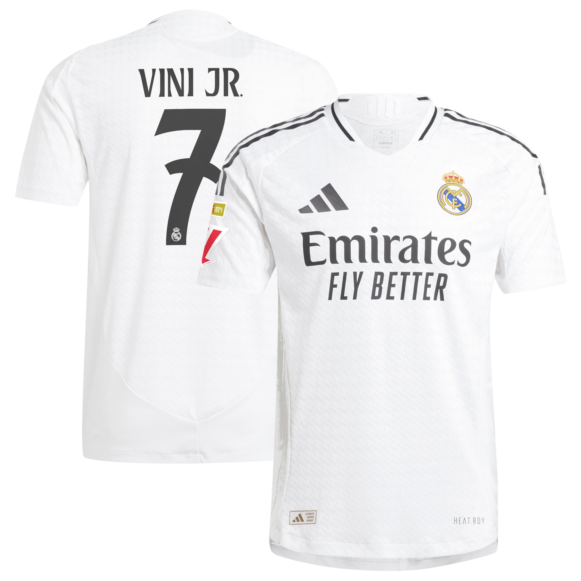 [JED] Vini Jr. Real Madrid 2024/25 Home Authentic Player Jersey - White