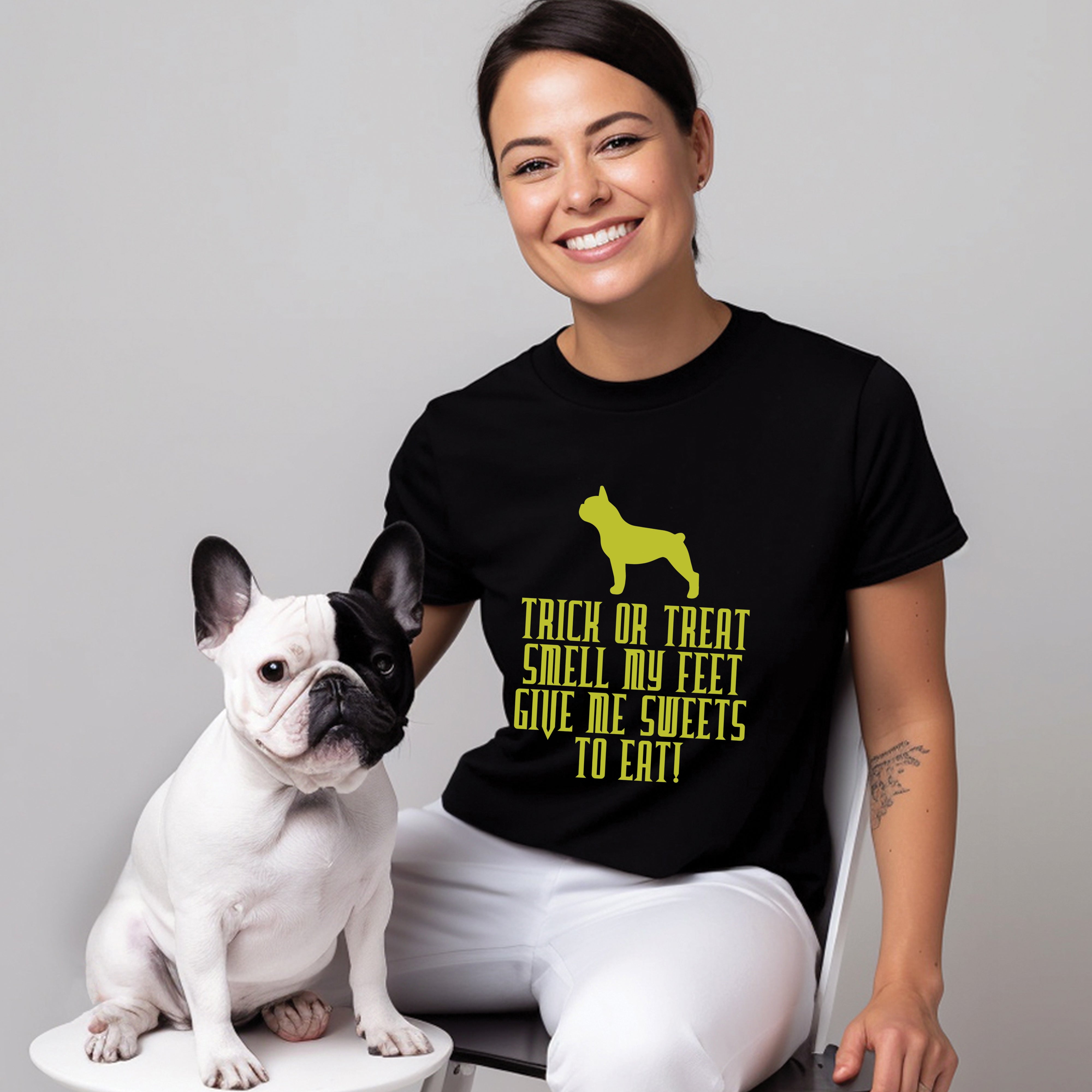 Spooky Canine - Bulldog Inspired Unisex T-shirt Casual Wear