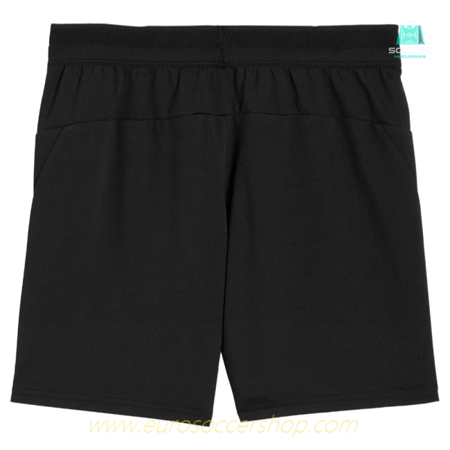 2025-2026 Man City Training Shorts w/pockets (Black) - Kids