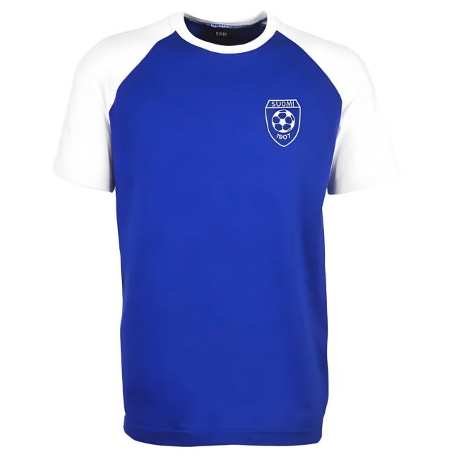 Finland Raglan Sleeve Royal/White T-Shirt