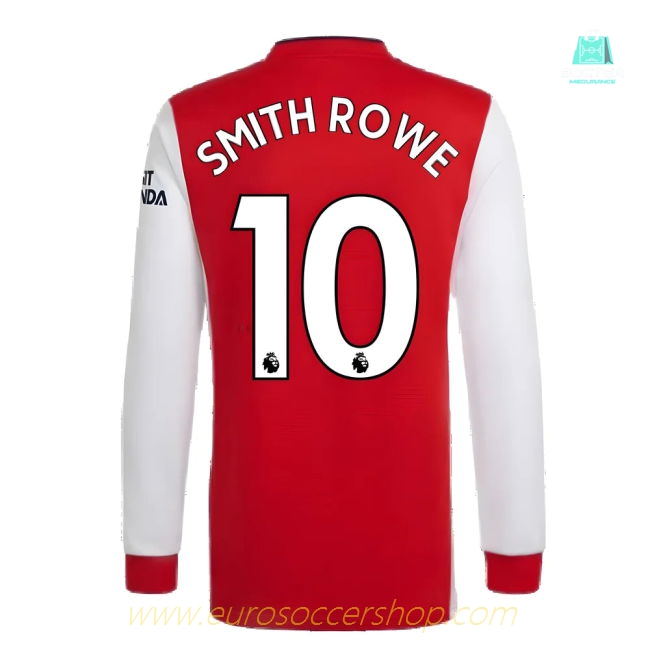 Arsenal 2021-2022 Long Sleeve Home Shirt (SMITH ROWE 10)