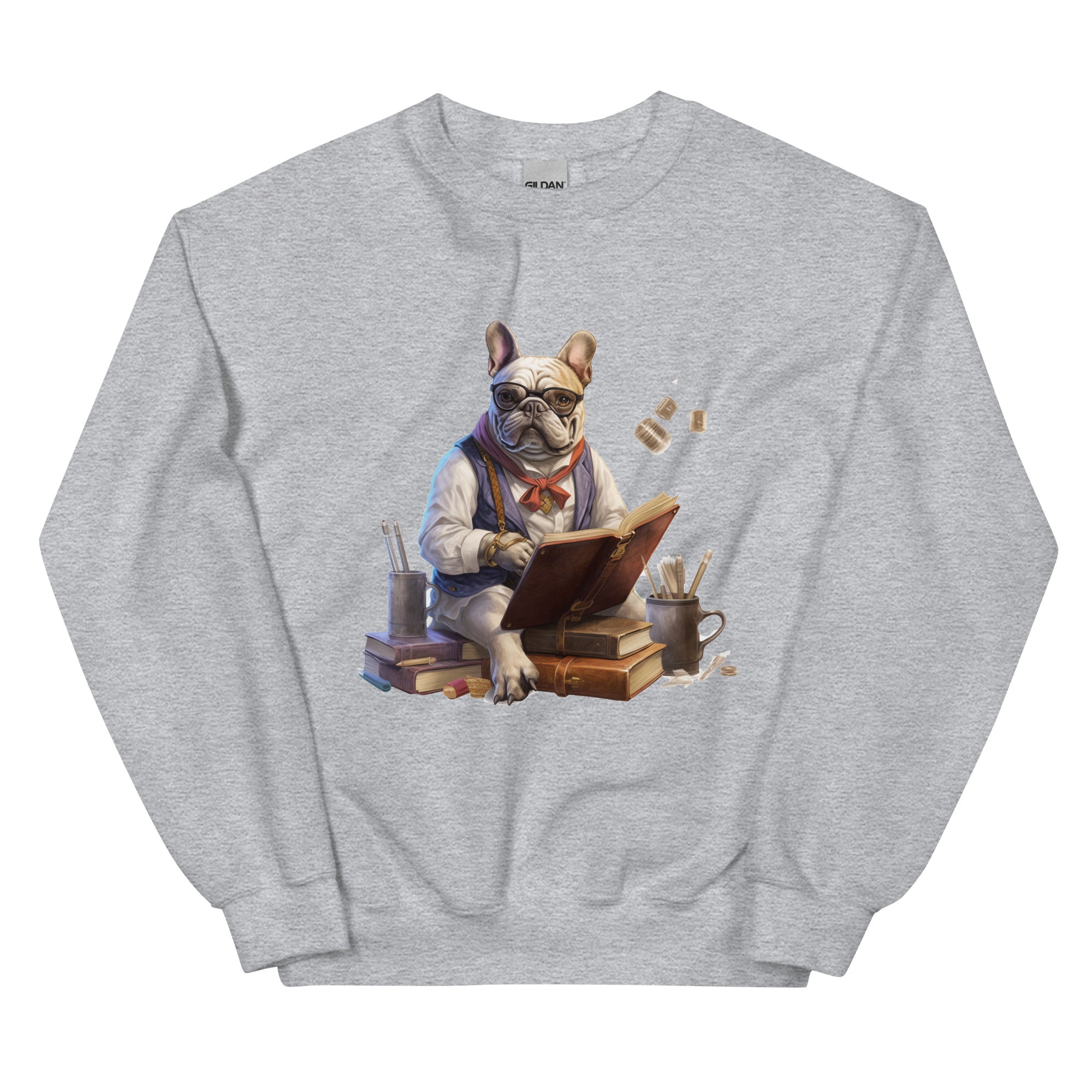 Professor Frenchie - Unisex Crew Neck Sweatshirt