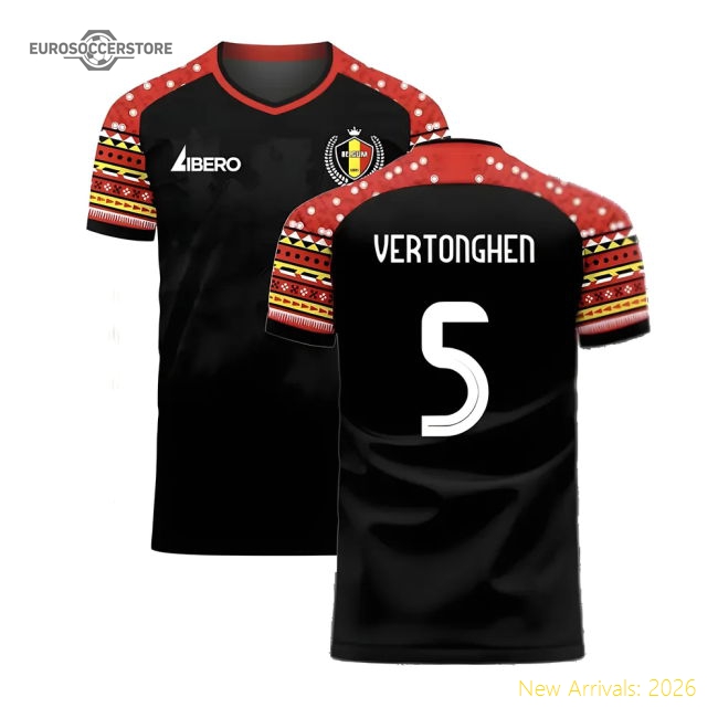 Belgium 2024-2025 Genuine Away Kit - Retro Moisture-management