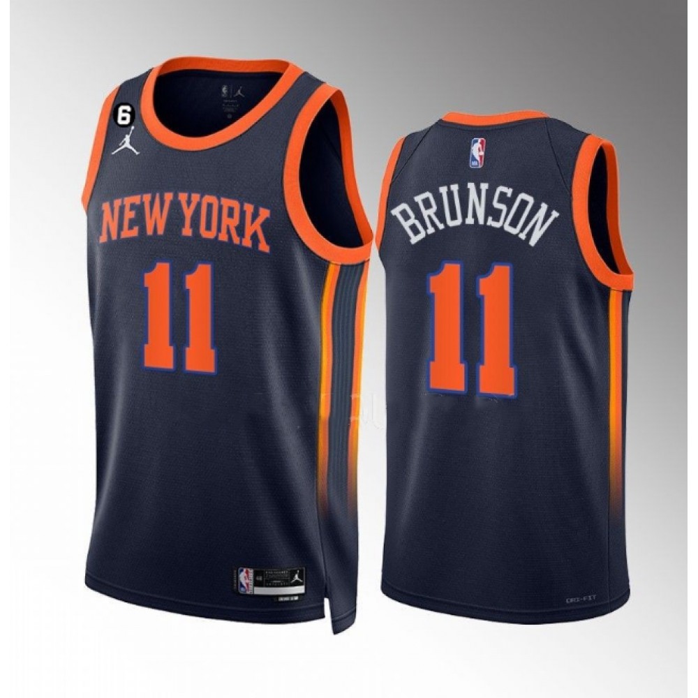 Budget-Friendly Men's NY Knicks #11 Jalen None Basketball Jersey