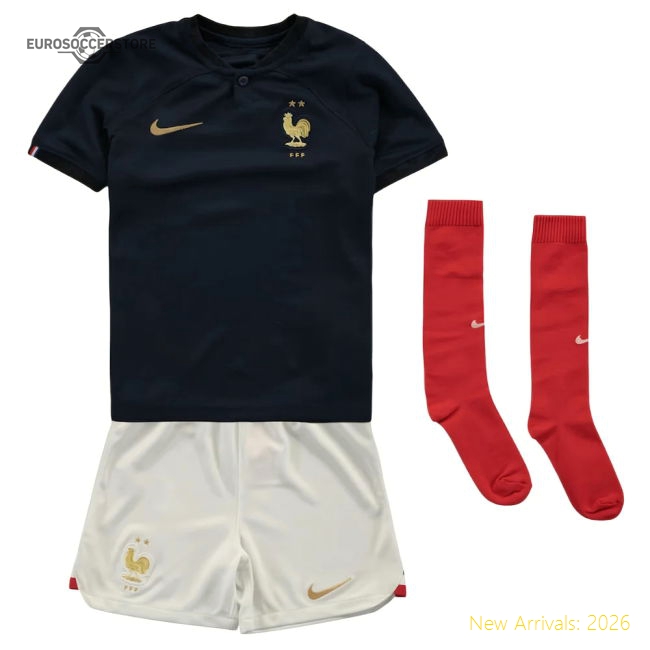 France 2022-2023 Home Kit - Top Stretchable Athletic Ventilation