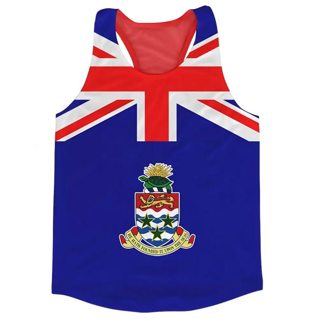 Match-Ready Cayman Islands Flag Running Vest Elite Aero-Dynamic