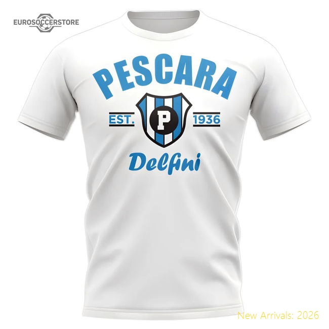 Best-Selling Pescara Established Football T-Shirt (White)