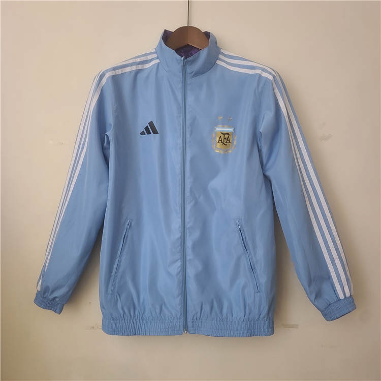 Argentina World Cup 2022 Blue Windbreaker Jacket - World Cup