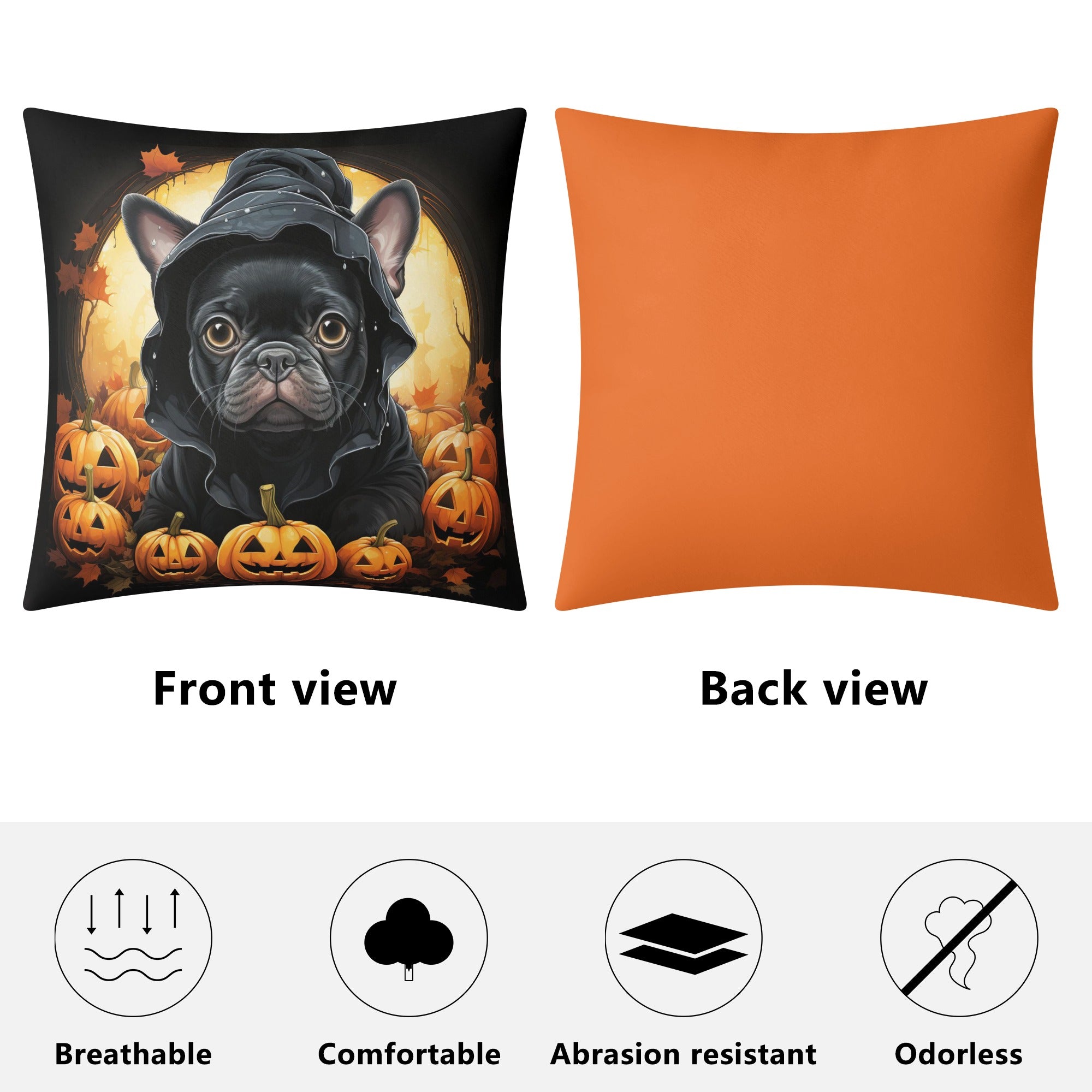 Minimal-Aesthetic Halloween Vibes -double Side Printing Pillow Cover ...